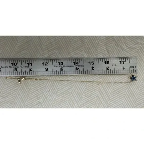 NWOT Kendra Scott Jae Star Blue Drusy Gold Pendant Necklace - Picture 12 of 16